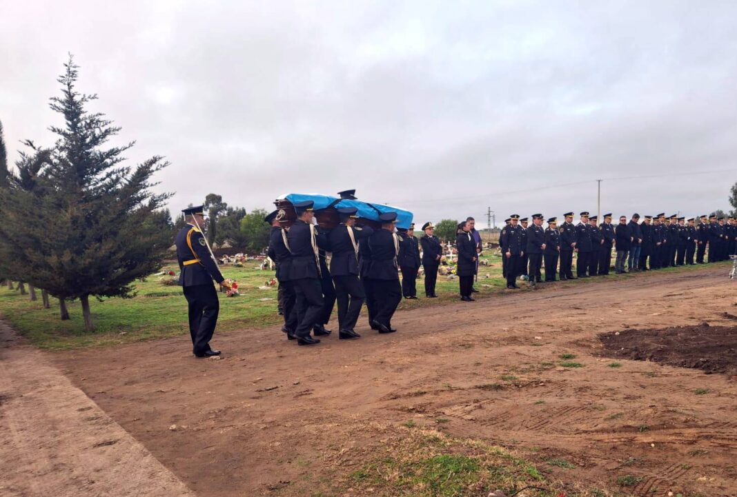Último adiós al policía asesinado Alan Molina (Foto LU 24 Tres Arroyos)