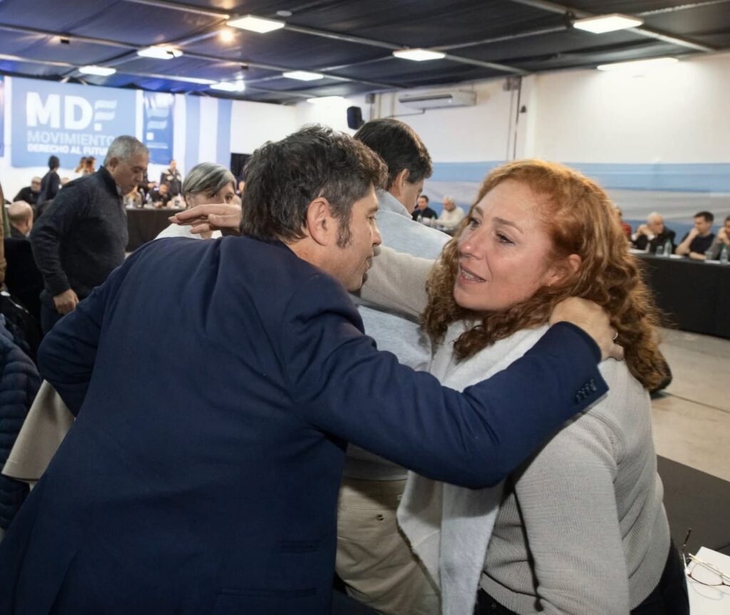 Axel Kicillof y Silvina Nardini.