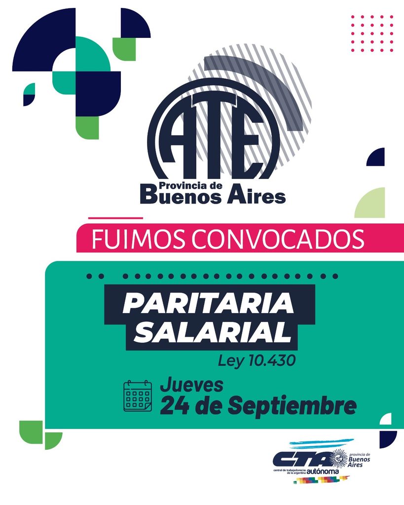 ate confirmo que la provincia los convoco a reunion paritaria